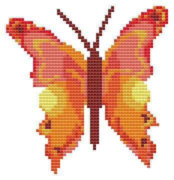 Butterfly 6 Cross Stitch Pattern / Stitchx Craft Designs