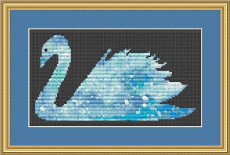 Watercolor Swan Cross Stitch Pattern / Stitchx Craft Designs