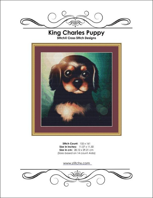 King Charles Puppy Cross Stitch Pattern / Stitchx Craft Designs