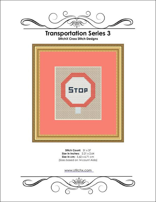 Transportation Series 3 Cross Stitch Pattern / Stitchx Craft Designs