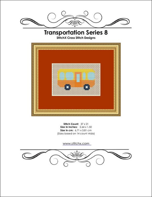 Transportation Series 8 Cross Stitch Pattern / Stitchx Craft Designs