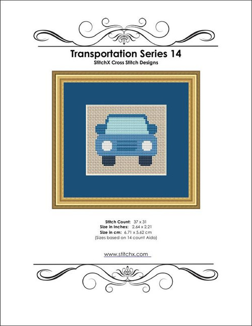 Transportation Series 14 Cross Stitch Pattern / Stitchx Craft Designs