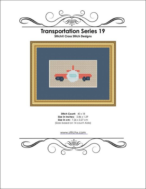 Transportation Series 19 Cross Stitch Pattern / Stitchx Craft Designs