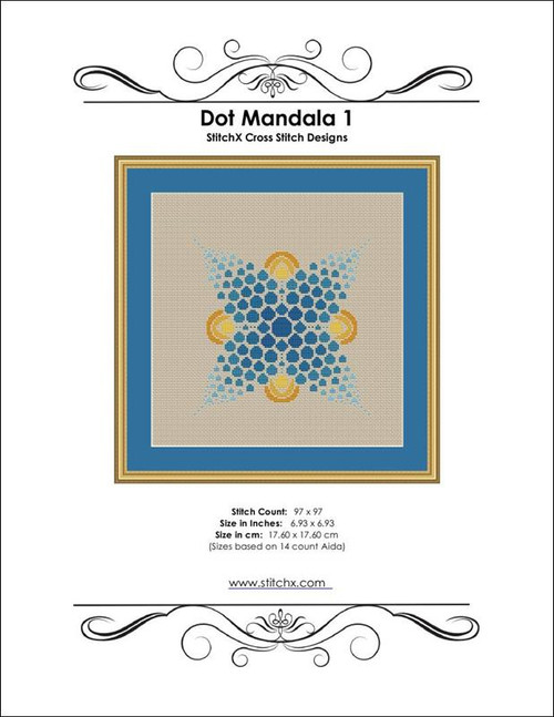 Dot Mandala 1 Cross Stitch Pattern / Stitchx Craft Designs