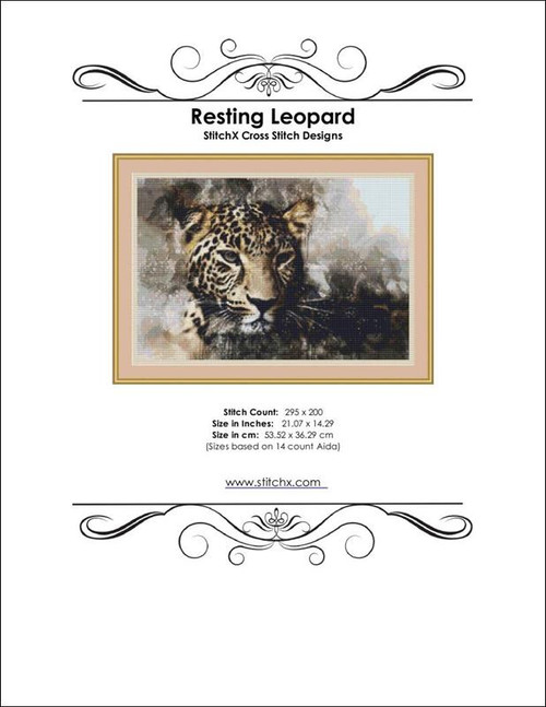 Resting Leopard Cross Stitch Pattern / Stitchx Craft Designs