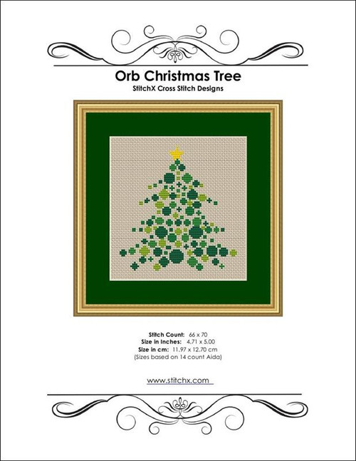 Orb Ornament Tree Cross Stitch Pattern / Stitchx Craft Designs