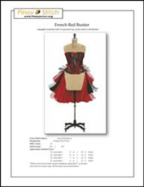 French Red Bustier / Pinoystitch