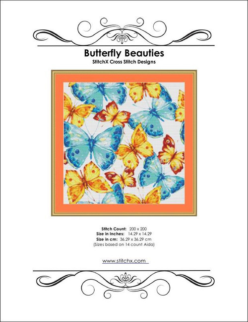 Butterfly Beauties Cross Stitch Pattern / Stitchx Craft Designs