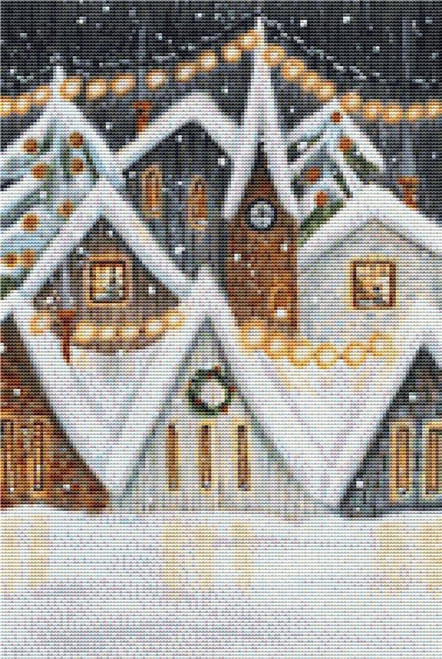 Snowy Neighborhood Cross Stitch Pattern / Stitchx Craft Designs