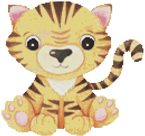 Baby Tiger Cross Stitch Pattern / Stitchx Craft Designs