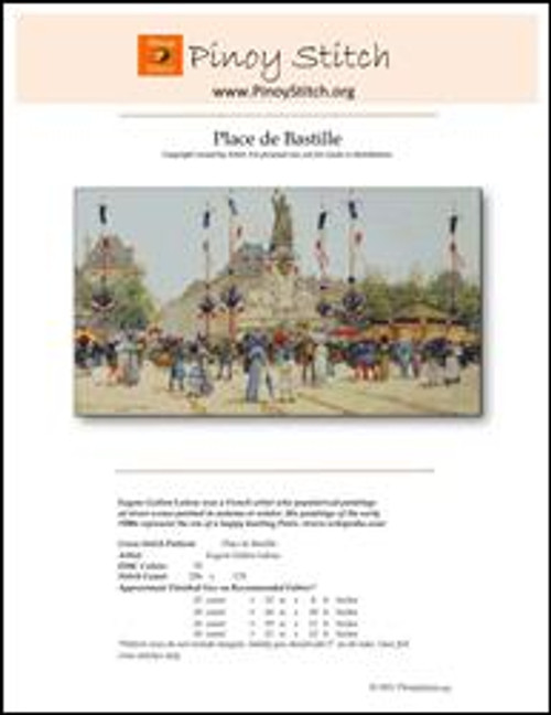 Galien-Laloue: Place De Bastille / Pinoystitch