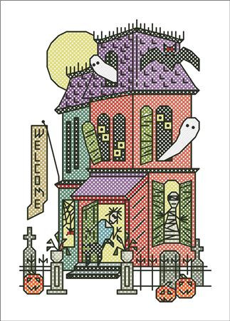 Halloween Party House / Stitchyfish Designs