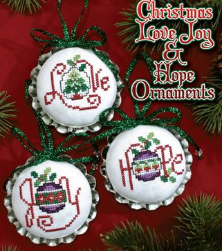 Christmas Love Joy & Hope Ornaments / Stoney Creek
