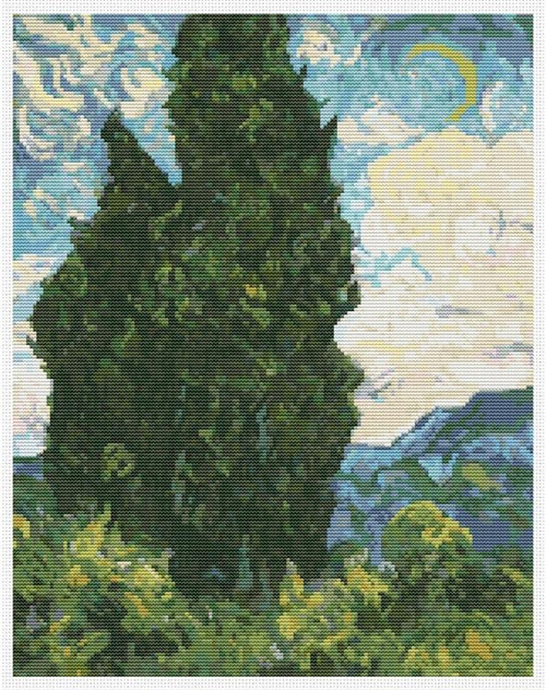 Cypresses / The Art Of Stitch