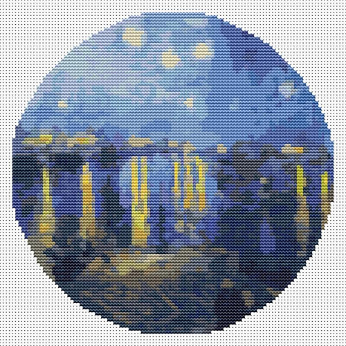 Starry Night Over The Rhone (Circular Chart) / The Art Of Stitch