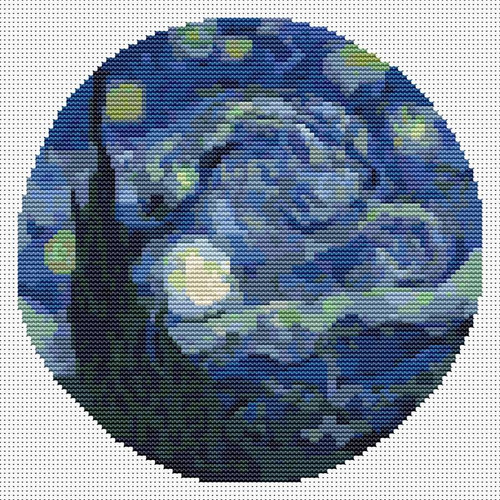 The Starry Night (Circular Chart) / The Art Of Stitch