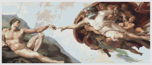 The Creation Of Adam / The Art Of Stitch