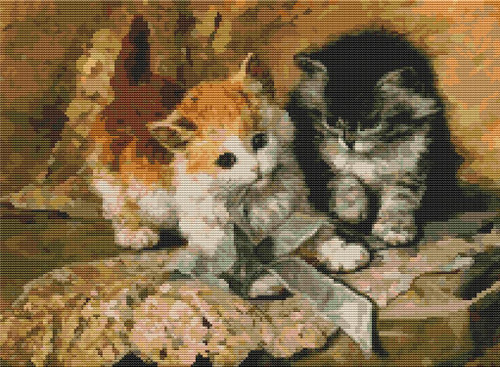 Kittens And Bows / The Art Of Stitch