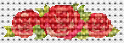 A Trio Of Red Roses / The Art Of Stitch