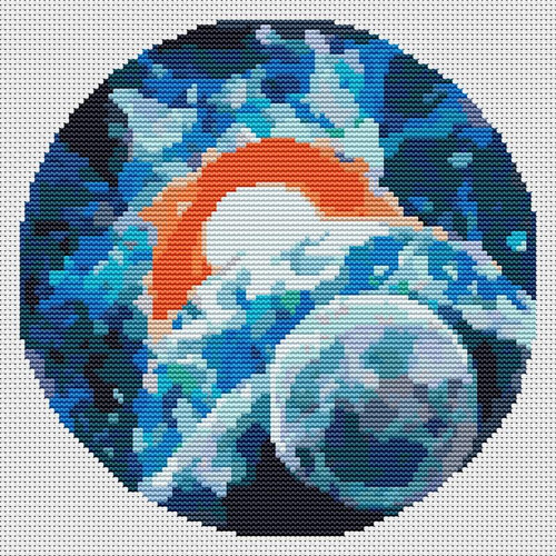 Blue Sunrise (Circular Chart) / The Art Of Stitch