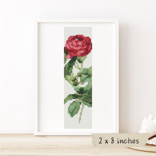 Rosa Gallica Pontiana (Bookmark Chart) / The Art Of Stitch
