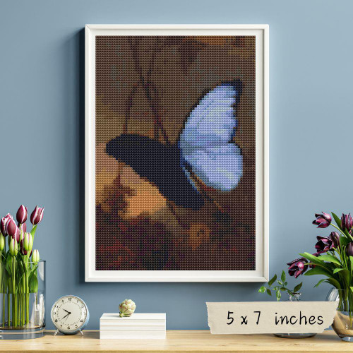 Blue Morpho Butterfly (Mini Chart) / The Art Of Stitch