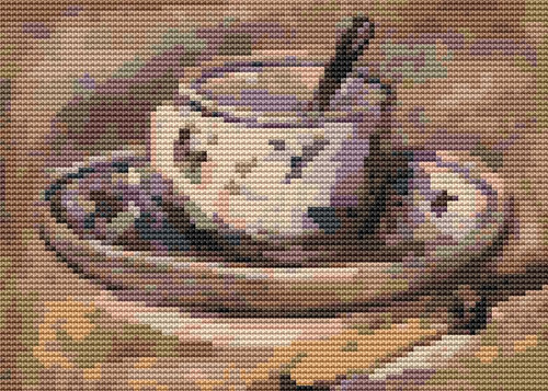 Still Life Of Coffee (Mini Chart) / The Art Of Stitch