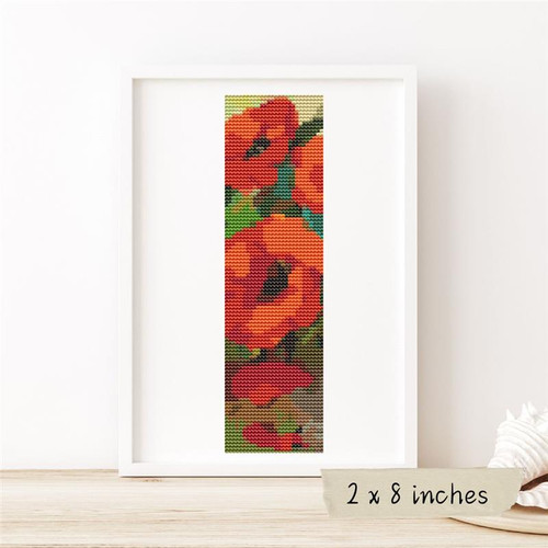 Poppies By William Jabez Muckley (Bookmark Chart) / The Art Of Stitch