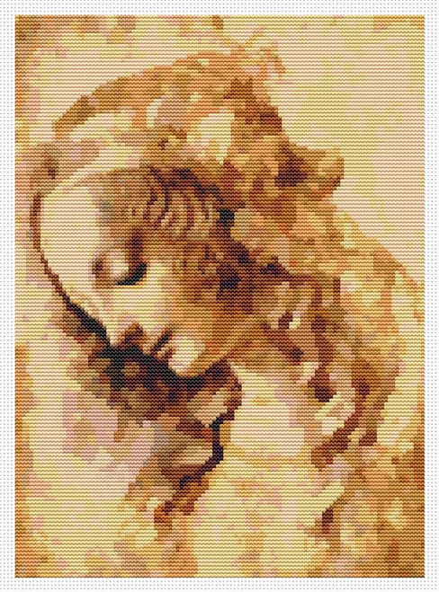 A Woman's Head / The Art Of Stitch