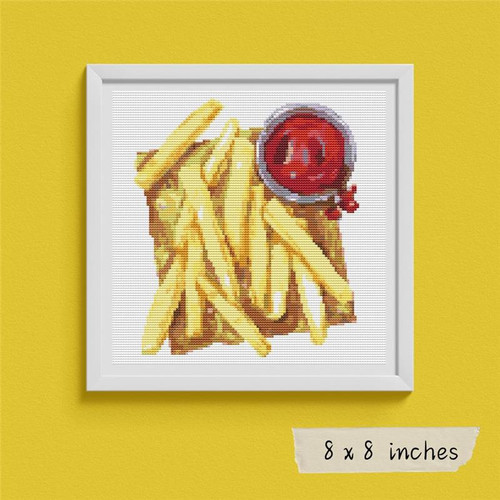 French Fries And Sauce (Fast Food Series) / The Art Of Stitch