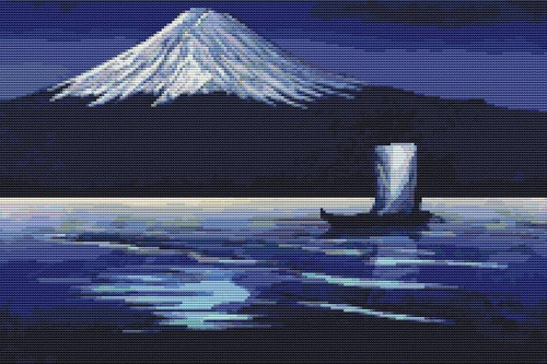 Moonlight On Mount Fuji / The Art Of Stitch