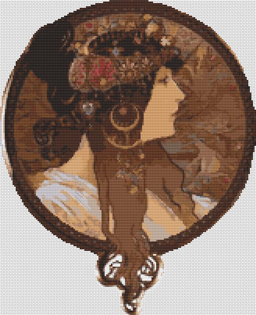 Byzantine Heads: Brunette / The Art Of Stitch
