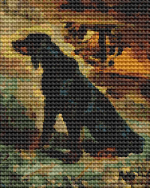 Dun, A Gordon Setter / The Art Of Stitch