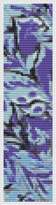Violet Currents (Bookmark Chart) / The Art Of Stitch