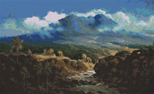 Indonesian Landscape By Abdullah Suriosubroto / The Art Of Stitch