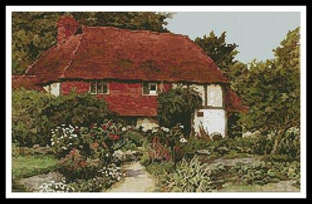 A Cottage Garden - #10669 / The Prairie Schooler
