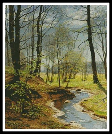 A Stream In The Woods - #11152 / The Prairie Schooler