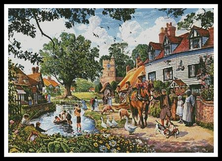 A Village In Summer - #11795 - Mgl / The Proper Stitcher