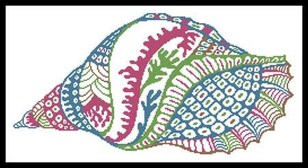 Abstract Shell Design - #12610 / The Proper Stitcher