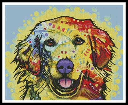 Abstract Golden Retriever - #13131 - Artl / The Proper Stitcher