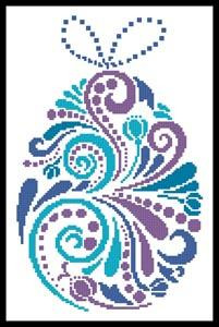 Abstract Easter Egg 1 - #13174 / The Proper Stitcher
