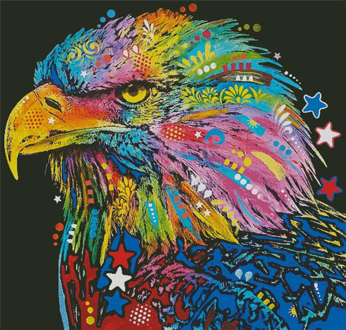 Abstract Bald Eagle (Large) - 15040 - Artl / The Proper Stitcher