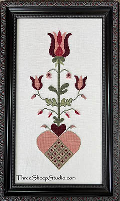 1776 Fraktur - Hearts and Petals / Three Sheep Studio
