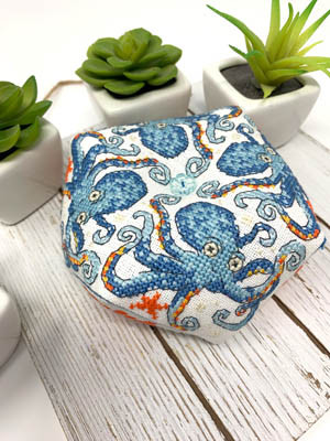 Octopus Biscornu - July / Tiny Modernist Inc