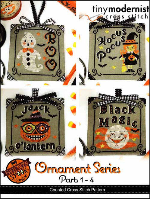 Halloween Spooktacular Ornament Series Parts 1 - 4 / Tiny Modernist Inc