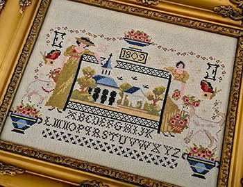 Two Sisters 1809 Sampler / Twin Peak Primitives