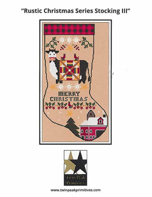 Rustic Christmas Series Stocking III / Twin Peak Primitives