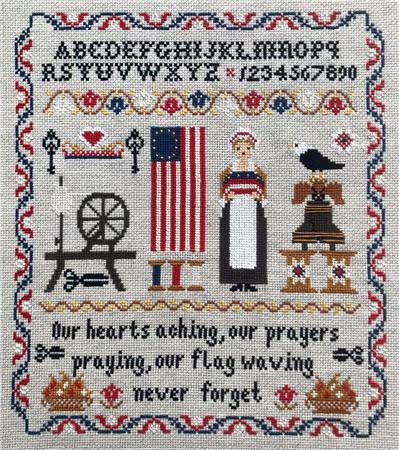 Betsy Ross Sampler / Twin Peak Primitives