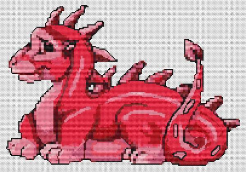 Adorable Dragon / White Willow Stitching