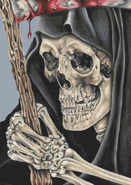 Grim Reaper / White Willow Stitching